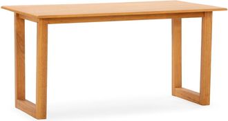 HOMN Mesa de comedor color roble 140 cm