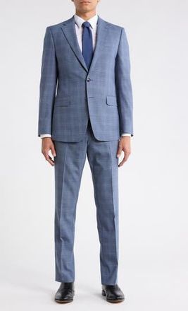 Original Penguin Stretch Wool Blend Suit in Blue at Nordstrom Rack, Size 40 Regular