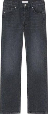 Pinko Leyda Loose Denim Donkergrijze Straight Jeans - Dames - Regular Fit Jeans - Zwart - W28 - Denim - Jeans