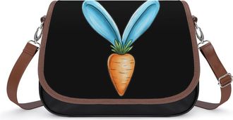 Generic Easter Bunny Ears Carrot Small Womens Crossbody Bags Shoulder Handbag with Adjustable Strap for Travel