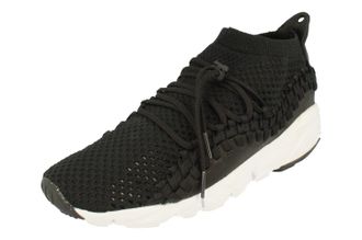 Nike Womens Air Footscape NM Woven Flyknit Mens Black Trainers - Size UK 11