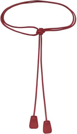 Petit Moments Tab Accent Faux Leather Tie Belt in Red at Nordstrom