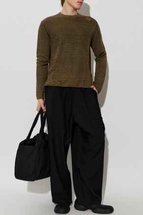 Yohji Yamamoto Cargo Trousers, Mens, Black