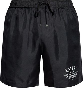 Amiri Arts District shorts - men - Silk - S - Black