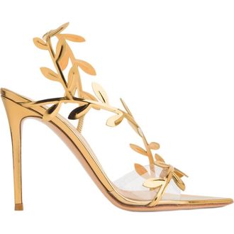 Gianvito Rossi Flavia Sandal in Gold at Nordstrom, Size 34.5