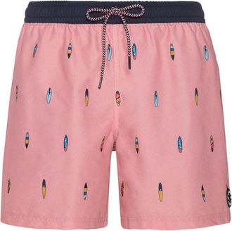 Protest Badehose PROTEST Badehose PRTFIRDOWS, Herren, Gr. XXL, EURO, pink (silber pink), Obermaterial: 100% Polyester PES., Badehosen Badehose