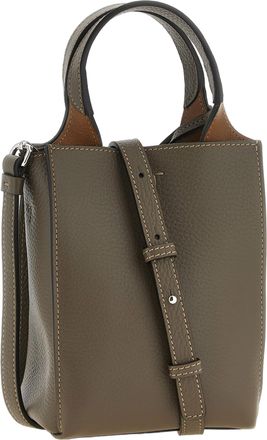 Tod's Womens T Timeless Mini Bag Green Calfskin Leather