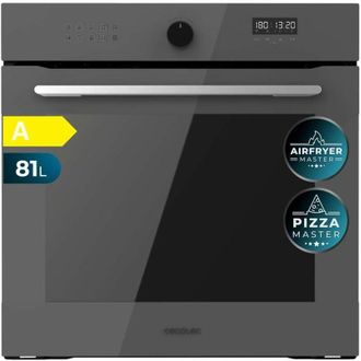 Cecotec Forno a incasso Airfryer Glass Grey da 81 litri di capacit&agrave;, 11 funzioni ed Airfryer Master, Pizza Master, Steam Asisst, Steam EasyClean e 3D