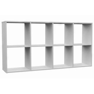 Selsey Malax - Libreria con 8 ripiani - 147 cm - Bianco - Selsey