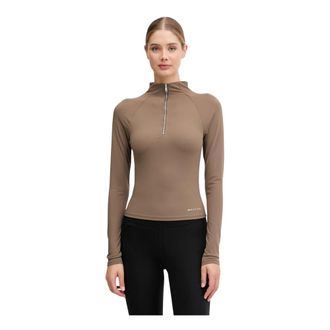 P.E Nation Routine Manga Larga - Tops - Mujer - Marr&oacute;n - XS