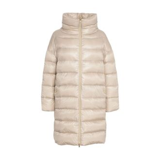 Herno Down Coats, female, Beige, Size: L Quilted Down Jacket