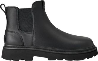 UGG Chelsea Lug Leather Boot - Heren - Chelseaboots - Zwart - 41 EU - Wol - Schoenen