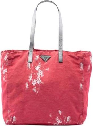 Prada Pre-owned Vintage Tote Bag - Dames - Vintage Shopper - Roze - ONE Size - Leer - Vintage