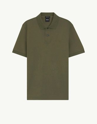 HUGO BOSS Mens PALLAS POLO SHIRT - Green - Size: 42