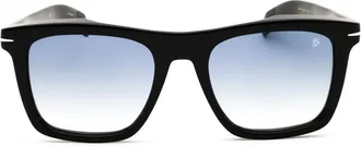 David Beckham Square Full Rim Sunglasses - Black