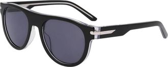 Nike Zwarte Frame Grijze Lens Zonnebril - unisex - Zonnebrillen - Zwart - 52 MM - Accessoires
