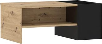 Home Heavenly Mesa centro con macetero integrado en roble artisan y negro