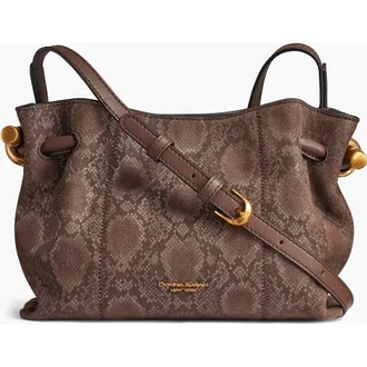 DKNY Cashmere Python Suede Crossbody in Brown Multi at Nordstrom