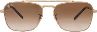Ray-Ban Ray Ban New Caravan Light Brown Gradient Square Unisex Sunglasses RB3636 001/51 55