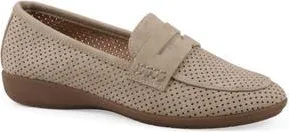 White Mountain Samson Loafer in Natural/Nubuck at Nordstrom Rack, Size 9.5