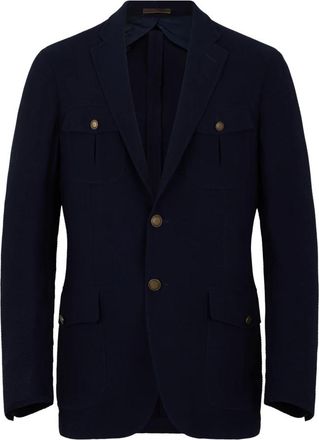 Moorer Blazer - Heren - Blazers - Blauw - M - Wol - Jassen