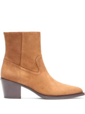 Stuart Weitzman 64mm Tate boots - women - Suede - 37,5 - Brown
