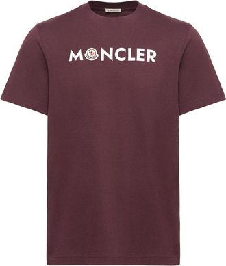 Moncler Moncler Logo Cotton T-shirt, Men, Red, Size: 3xl