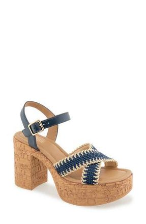 Kensie Sanya Sandal in Navy at Nordstrom Rack, Size 6.5