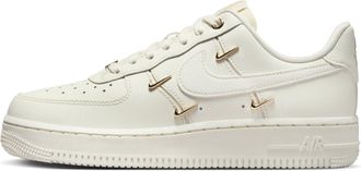 Nike (WMNS) Nike Air Force 1 Low White Mini Gold Swooshes FV3654-111