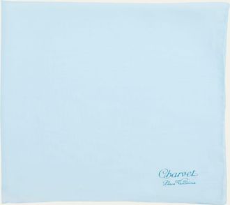 Charvet Mens Silk Logo-Print Pocket Square