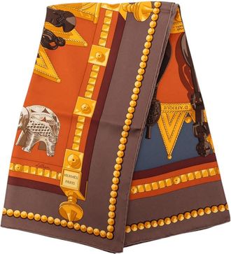 Herm&egrave;s Pre-owned Hermes Cuillers d Afrique Silk Scarf 90 Ladies DMB2N0JSBSGE5XHY