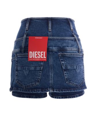 Diesel Double Denim Cargo Skort - Blue