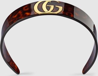 Gucci Hair Band With Double G, Resin, Resin