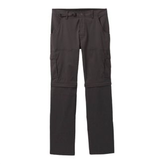 Prana Womens Stretch Zion Convertible Pant In Charcoal