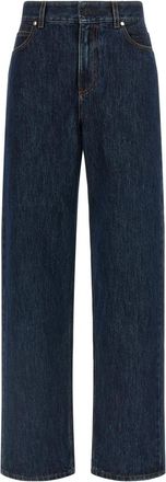 Fendi Blue FF padded jeans