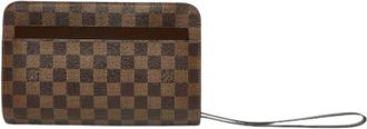 Louis Vuitton Pre-owned Clutches, male, Brown, Size: ONE SIZE Pre-owned Clutch Bag