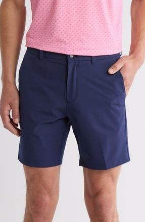 Callaway 8-Inch Solid Flat Front Golf Shorts in Peacoat at Nordstrom Rack, Size 34