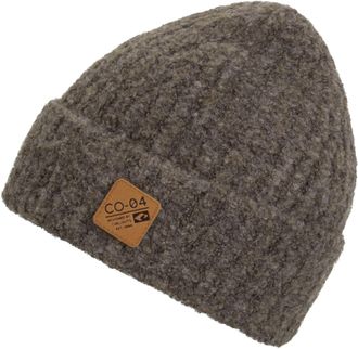 Chillouts Beanie CHILLOUTS Ines Hat, Damen, braun (schwarz braun), Grobstrick, Kunstfaser, meliert, M&uuml;tzen Beanie, Strickm&uuml;tze in leicht melierter Optik
