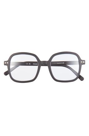 Izipizi 47mm Square Reading Glasses in Black at Nordstrom, Size +1.50