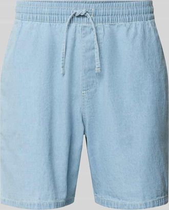 Review Shorts mit elastischem Bund in Hellblau, Gr&ouml;&szlig;e XXL