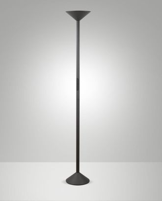 Fabas Luce Lampada Da Terra Tratto Led 50w 4000lm Cct Antracite - Struttura In Metallo E Metacrilato, Dimmerabile Al Tocco, Ip20, 175.5cm - Tratto Design