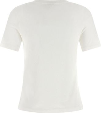 Chlo&eacute; Womens White Cotton T-Shirt