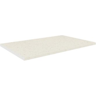 ebuy24 Piano di lavoro vcm 28mm di spessore Larghezza 100 cm Facile da pulire Piano cucina - Esilo (Bianco)
