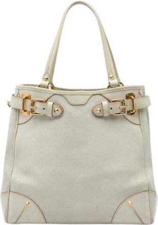 Louis Vuitton Pre-owned Majestueux Tote Bag - Dames - Vintage Shopper - Wit - ONE Size - Leer - Vintage