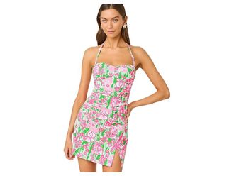 Lilly Pulitzer Flamenco Tankini Top Womens Swimwear Putting Green Hannah : 16, Nylon/Polyester/Spandex