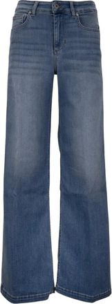 Liu Jo Wide Jeans - Dames - Loose Fit Jeans - Blauw - W27 - Katoen - Jeans
