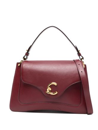 Coccinelle Red Handbag Featuring A Detachable Top Handle