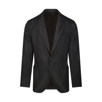 Santaniello Blazers, male, Gray, Size: XL Gray Blazer