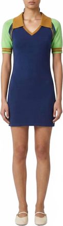 Guest In Residence Ace Polo Dress In Navy Combo
