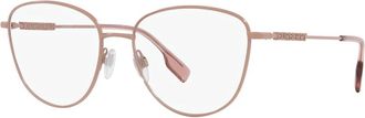 Burberry Ros&eacute;gouden zonnebril - unisex - Brillen - Roze - 55 MM - Accessoires